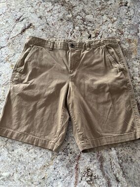 urban pipeline Tan Flat-Front Men's Cotton Shorts